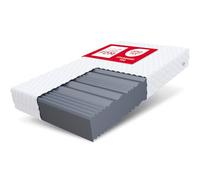 FDM LIVIA MAX PLUS Materasso Singolo 100x200 cm Schiuma di Memoria Alto 26 cm Grado di Rigidità H4 Materasso a Due Lati 7 Zone di Comfort Rivestimento Lavabile OEKO-TEX Anallergic