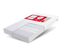 FDM Materasso 80 x 200 cm, grado di durezza H3 H4, altezza 14 cm, materasso in schiuma fredda double face, in schiuma HR, 7 zone di comfort con rivestimento in jersey ipoallergenico, lavabile