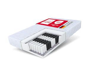 FDM MEDIC Materasso Singolo 100x200 cm Alto 16 cm Materasso a Molle Insacchettate con Schiuma di Memoria Grado di Rigidità H3 Due Lati 7 Zone di Comfort Rivestimento Lavabile OEKO-TEX Anallergic