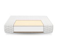 FDM PIKOLO MAX Materasso in schiuma 80 x 200 cm, grado di durezza H3/H4, altezza 18 cm, in lattice di cocco, altamente elastico HR in schiuma confortevole, rivestimento su entrambi i lati, rimovibile,