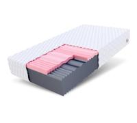 FDM SELECT Materasso una Piazza e Mezza 120x200 cm Schiuma di Memoria Alto 14 cm Grado di Rigidità H3 H4 Materasso a Due Lati 7 Zone di Comfort Rivestimento Lavabile OEKO-TEX Anallergic