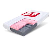 FDM SELECT MAX DOUBLE Materasso Matrimoniale 200x200 cm Schiuma di Memoria Alto 24 cm Grado di Rigidità H3 H4 Materasso a Due Lati 7 Zone di Comfort Rivestimento Lavabile OEKO-TEX Anallergic