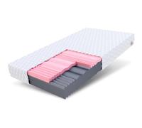 FDM SELECT MAX Materasso Singolo 80x200 cm Schiuma di Memoria Alto 18 cm Grado di Rigidità H3 H4 Materasso a Due Lati 7 Zone di Comfort Rivestimento Lavabile OEKO-TEX Anallergic