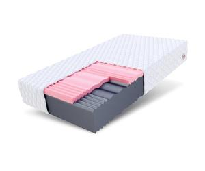 FDM SELECT MAX Materasso una Piazza e Mezza 120x200 cm Schiuma di Memoria Alto 18 cm Grado di Rigidità H3 H4 Materasso a Due Lati 7 Zone di Comfort Rivestimento Lavabile OEKO-TEX Anallergic