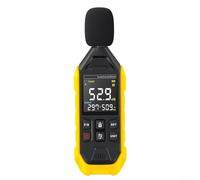 FDM01 - Misuratore di rumore digitale accurato con rilevamento a tre modalità per la costruzione di cantieri e ambienti pubblici (giallo)