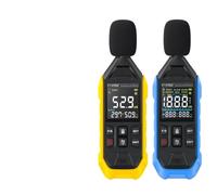 FDM01 Strumento di misurazione del rumore Fonometro Misuratore di livello sonoro digitale portatile DB Misuratore 30~130dB Strumento di misurazione audio (Colore: Blu)(Yellow)