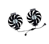 FDMOZRE 2 Pezzi/Set, Ventola per Scheda Grafica T129215SU PLA09215S12H per ASUS Dual RTX 3060Ti V2 OC per 3060 12 GB(PLA09215S12H)