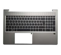 FDMOZRE per HP Probook 450 G9 / 455 G10 (Non G10) Tastiera per Laptop Russa/statunitense/Britannica/Spagnola/Latina, Copertura Superiore del poggiapolsi(UK with Backlit)