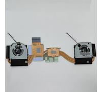 FDMOZRE Radiatore CPU+GPU per Laptop con Set di ventole per Clover per NP70HP NP7HN-102 FNTR FNTS DFS5K22115371U DFS5K223052831 DC5V 0,5A