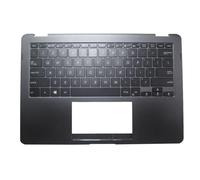 FDMOZRE Supporto per i Polsi e Tastiera per Laptop ASUS 90NB0EN2-R30281 ASM16N23U4J5281 0KN1-1V2UI12 Custodia Superiore Grigia con retroilluminazione Stati Uniti US