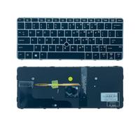 FDMOZRE Tastiera retroilluminata in Lingua Spagnola Latina araba statunitense per HP EliteBook 820 G3 G4 828 725(US Backlit Point)