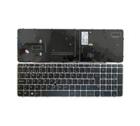 FDMOZRE Tastiera retroilluminata per Laptop Spagnolo Americano per HP EliteBook 755 G3 850 G4 ZBook 15u Notebook PC 821157-D61(SP NoBacklit Point)