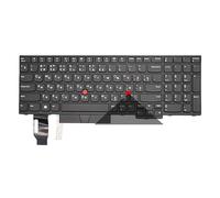 FDMOZRE Tastiera retroilluminata Russa statunitense per Lenovo Thinkpad E580 E585 T590 E590 E595 L580 L590 P52 P53 P72 P73 01YP560 01YP640 Notebook(RU Black Backlight)