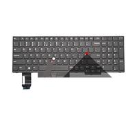 FDMOZRE Tastiera retroilluminata Russa statunitense per Lenovo Thinkpad E580 E585 T590 E590 E595 L580 L590 P52 P53 P72 P73 01YP560 01YP640 Notebook(US Black Hole)