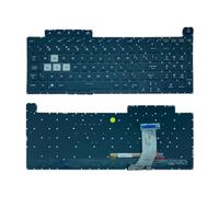 FDMOZRE Tastiera RGB per Laptop Latino-Americana in Spagnolo Americano per ASUS per ROG per Strix G17 G731 G731G G731GV G731GT G731GU G712LU G712LV G712LW G712(White)