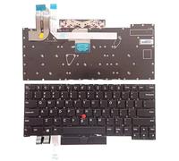 FDMOZRE Tastiera statunitense Non retroilluminata per Lenovo per IBM per Laptop Thinkpad T14s, Gen1, Gen 2