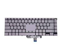 FDMOZRE US UI Russo Tastiera Retroilluminata Del Computer Portatile Retroilluminazione Inglese Per ASUS per Zenbook 14X per OLED UX5400EG UX5401 EAJ UX5401E UX5401ZA 4603US00(UI viola chiaro)