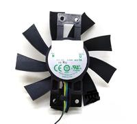 FDMOZRE Ventola Grafica GA92S2U 4 Pin Linee AXRX 570 GPU VGA Cooler per schede Video Radeon 芙蓉 PowerColor Red Dragon RX570 Come Ricambio HZDO