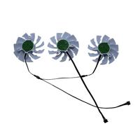 FDMOZRE Ventola per schede Video GPU, Raffreddamento per Scheda Grafica per Gigabyte RTX 3070 3070Ti Vision OC 8G, Versione Bianca, 3 Pezzi/Set, T128015SU