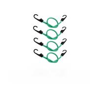 FDOSIJFOS Cinghie di tensionamento, 2/4/6 Pezzi di Corda Elastica con Gancio for Bagagli, Cinghia for carico motociclette, Fascio, Strumento Fissaggio Elastico(60cmgreen 4pcs)
