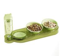 FDOSIJFOS Ciotola per Acqua per Cani, Ciotole for Cani e Gatti, Set 3 in 1 for Cibo Acqua, Ciotola for Animali Domestici inclinata di 10°, rialzata con Dispenser Automatico