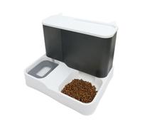 FDOSIJFOS Ciotola per Acqua per Cani, Ciotole for Gatti e Cani, Dispenser d'Acqua da 2,8 l, Set di Ciotole Automatiche for, Grigio