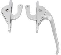 FDOSIJFOS Maniglie per finestre, Maniglie for porte e finestre in lega di alluminio Maniglia su e giù for maniglia della biella Maniglia for porte e finestre(Silver)
