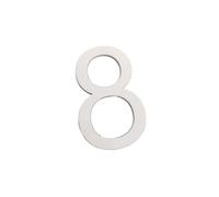 FDOSIJFOS Numero civico, Targa Adesiva 3D for Porta, for Esterni, Appartamento, Camera d'albergo, indirizzo, casa Moderna, Targa in Acrilico Digitale Creativa(White,8)