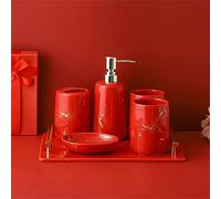 FDOSIJFOS Set da Bagno, Matrimonio Regalo di inaugurazione della casa for novelli sposi Set Cinque Pezzi for Il Bagno in Ceramica Forniture for