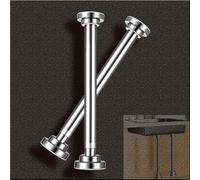 FDOSIJFOS Staffa per lavello sottopiano Staffe for lavello sottotop, staffe regolabili sottolavello senza fori, gambe di supporto for lavabo da bagno in acciaio inossidabile(Height 35 55cm)