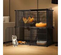 FDQAMLKX Gabbia per Gatti da Esterno Grande - Recinto Gatti Gabbia Gatti in Prodotti per Animali Domestici Pieghevoli in Metallo Recinto Recinto per Esterno/Interno/Balcone - Facile da Montare