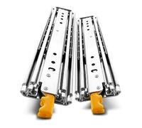 FDQAMLKX Guide per cassetti, 1 Paio di Guide per cassetti scorrevoli per Camper e Uso Industriale - capacità Massima di 220 kg, Larghezza 76 mm (650 mm)