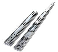 FDQAMLKX Guide per cassetti a 3 Pieghe con Chiusura Ammortizzata, Guide Laterali con Cuscinetti a Sfera residenziali (300 mm) e Installazione Facile e fluida per Cucina e Pellicce