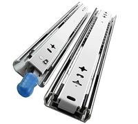 FDQAMLKX Guide scorrevoli per cassetti a 3 Pieghe con Serratura, Cuscinetti a Sfera Solidi e Resistenti, ferramenta per cassetti da 450 mm, Scorrimento Fluido, per mobili da Cucina e Montaggio di pel