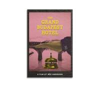 FDRPMHC Stampa artistica da parete su tela, motivo: The Grand Budapest Hotel, per soggiorno, camera da letto, 40 x 60 cm, senza cornice
