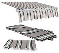 FDSGEEE Tessuto di ricambio per tenda da giardino retrattile, tessuto 100% poliestere, copertura di ricambio per tenda da sole, riparo per terrazza, balcone, cortile, negozio (dimensioni: 6 x 2 m)