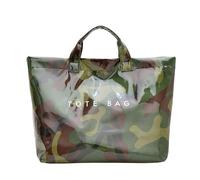 fdsmall Borsa a spalla in PVC Foglia di stampa Tote Bag, borsa di spiaggia in PVC ultra trasparente Borsa cosmetica trasparente grande Borsa impermeabile per le donne (Camouflage)