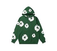 FDTURES 2024 Deni Stampa Coppia alla Moda Autunno E Inverno Schiuma Stampa di Alta qualità in Puro Cotone Looped Felpa con Cappuccio per Lo Sport-color10||M
