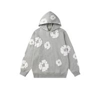 FDTURES 2024 Deni Stampa Coppia alla Moda Autunno E Inverno Schiuma Stampa di Alta qualità in Puro Cotone Looped Felpa con Cappuccio per Lo Sport-color7||S