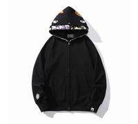 FDTURES 24ss alla Moda BAP Testa di Squalo Coppia Casual Doppio Cappello Camouflage Hoodie-color7||S