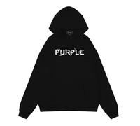 FDTURES 24ss Autunno E Inverno Tendenza Americana Purp Classic Print Versatile Casual Heavyweight Felpa Unisex con Cappuccio-color2||S