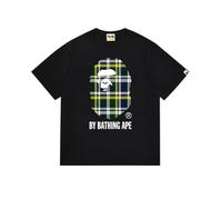 FDTURES 24ss Coppia Moda Casual BAP T-Shirt con Testa di Scimmia E Piccola Scimmia Camouflage Girocollo Pullover A Maniche Corte Sciolte T-Shirt-color8||M