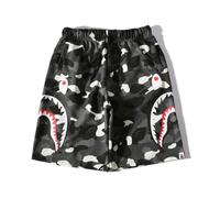 FDTURES 24ss Fashion Trend Bottoms BAP Shark Camouflage Youth Casual Shorts di Media Lunghezza da Uomo in Puro Cotone-color9||S