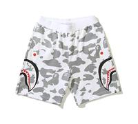 FDTURES 24ss Fashion Trend Bottoms BAP Shark Camouflage Youth Casual Shorts di Media Lunghezza da Uomo in Puro Cotone-color11||M