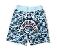 FDTURES 24ss Fashion Trend Bottoms BAP Shark Camouflage Youth Casual Shorts di Media Lunghezza da Uomo in Puro Cotone-color4||M