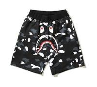 FDTURES 24ss Fashion Trend Bottoms BAP Shark Camouflage Youth Casual Shorts di Media Lunghezza da Uomo in Puro Cotone-color8||L