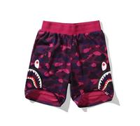 FDTURES 24ss Fashion Trend Bottoms BAP Shark Camouflage Youth Casual Shorts di Media Lunghezza da Uomo in Puro Cotone-color3||L