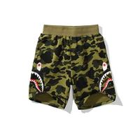 FDTURES 24ss Fashion Trend Bottoms BAP Shark Camouflage Youth Casual Shorts di Media Lunghezza da Uomo in Puro Cotone-color7||S