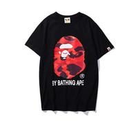 FDTURES 24ss Trendy Casual Top BAP A Lungo Termine Coppia Moda Puro Cotone Doppio Filato Uomo E Donna Casual Sport Manica Corta T-shirt-color12||M