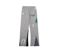 FDTURES 24ss Trendy Galle Disegnato A Mano Inchiostro Splashing Graffiti Che Fanno Vecchi Pantaloni Casual per Gli Uomini E Le Donne High Street Trumpet Pants-color1||M